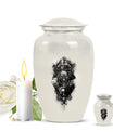 classic catholic urn for cremation.