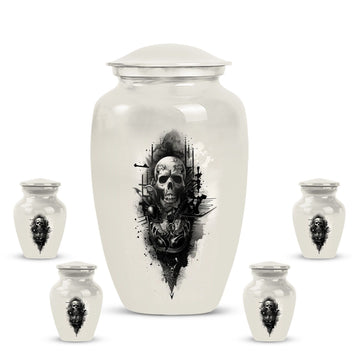 Large Urn with 4 Small Urn