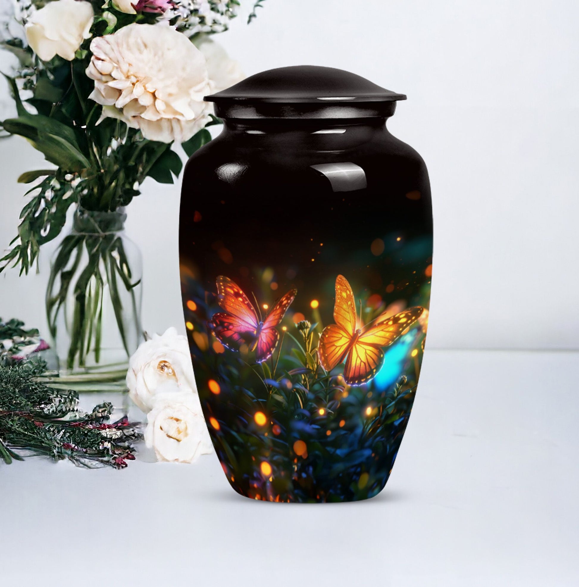 classic design butterfly urn.