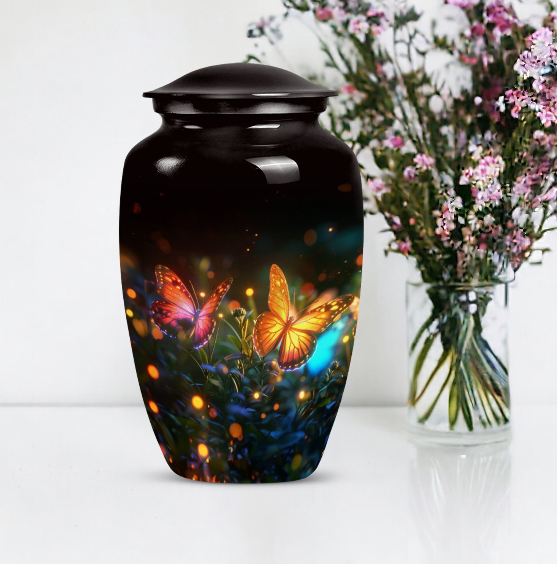 classic design butterfly urn.