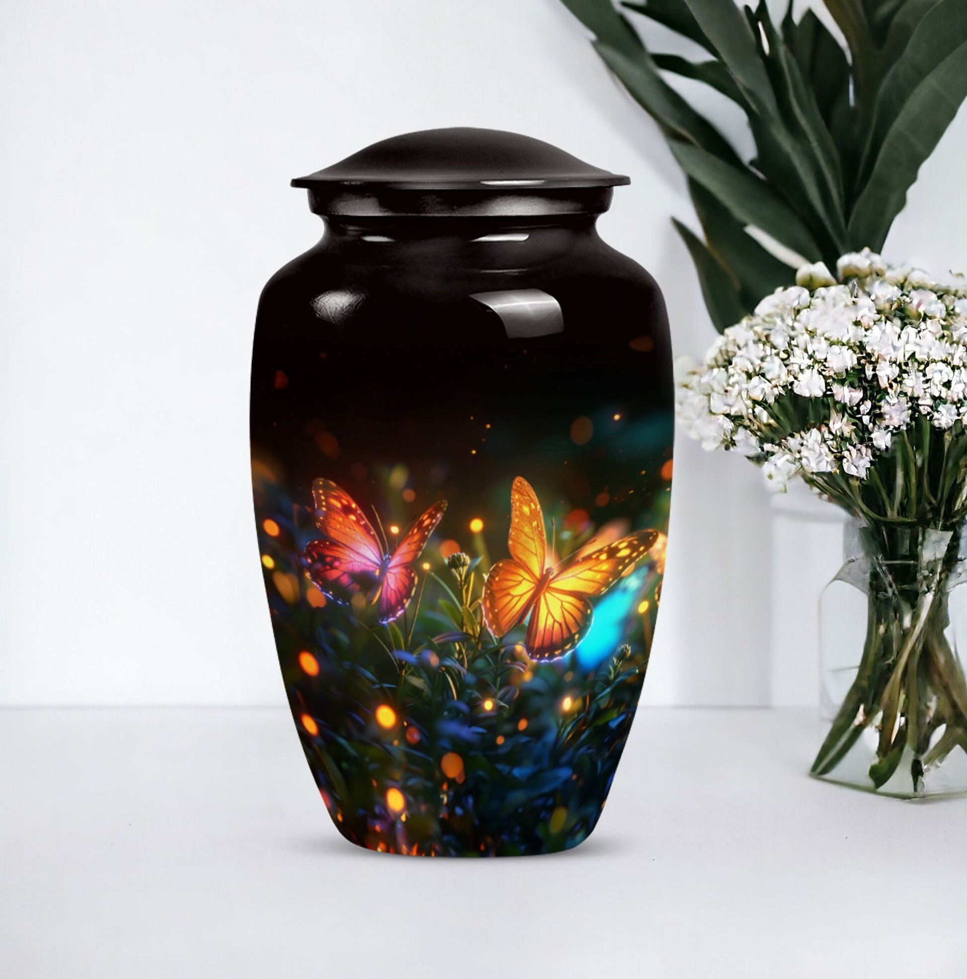 classic design butterfly urn.