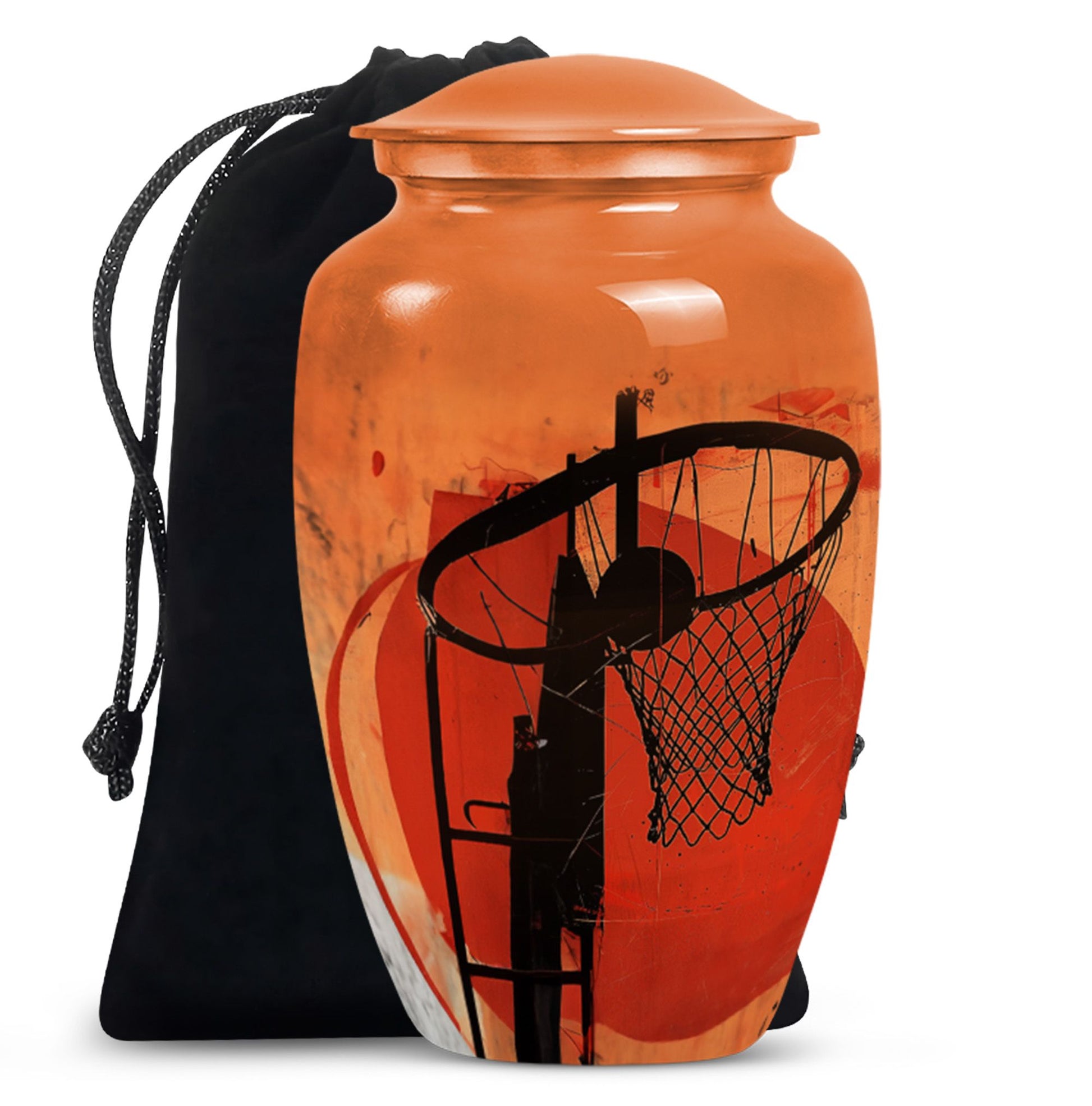 classic basketball urn for men's ashes.