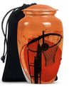 classic basketball urn for men's ashes.