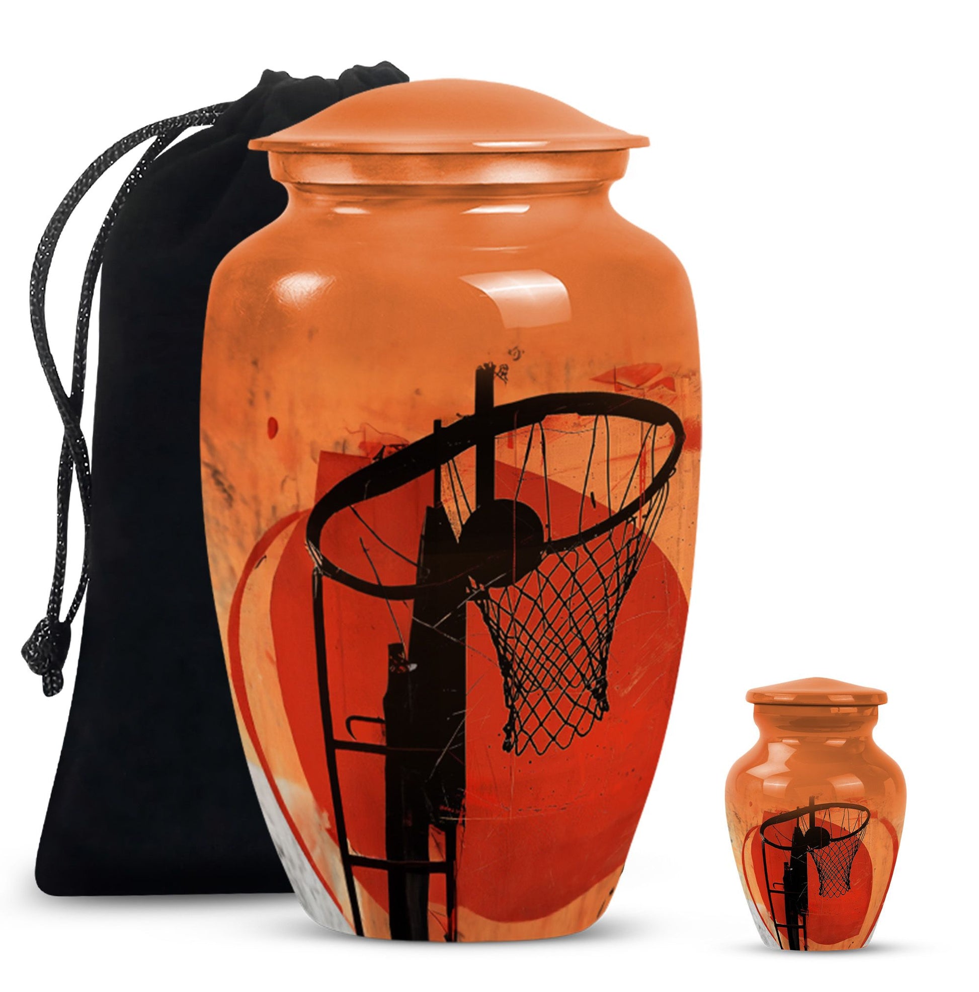 classic basketball urn for men's ashes.