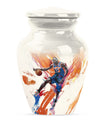 classic abstract basketball urn for memorialization.