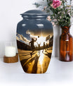 classic basketball urn for women's ashes.