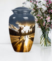 classic basketball urn for women's ashes.