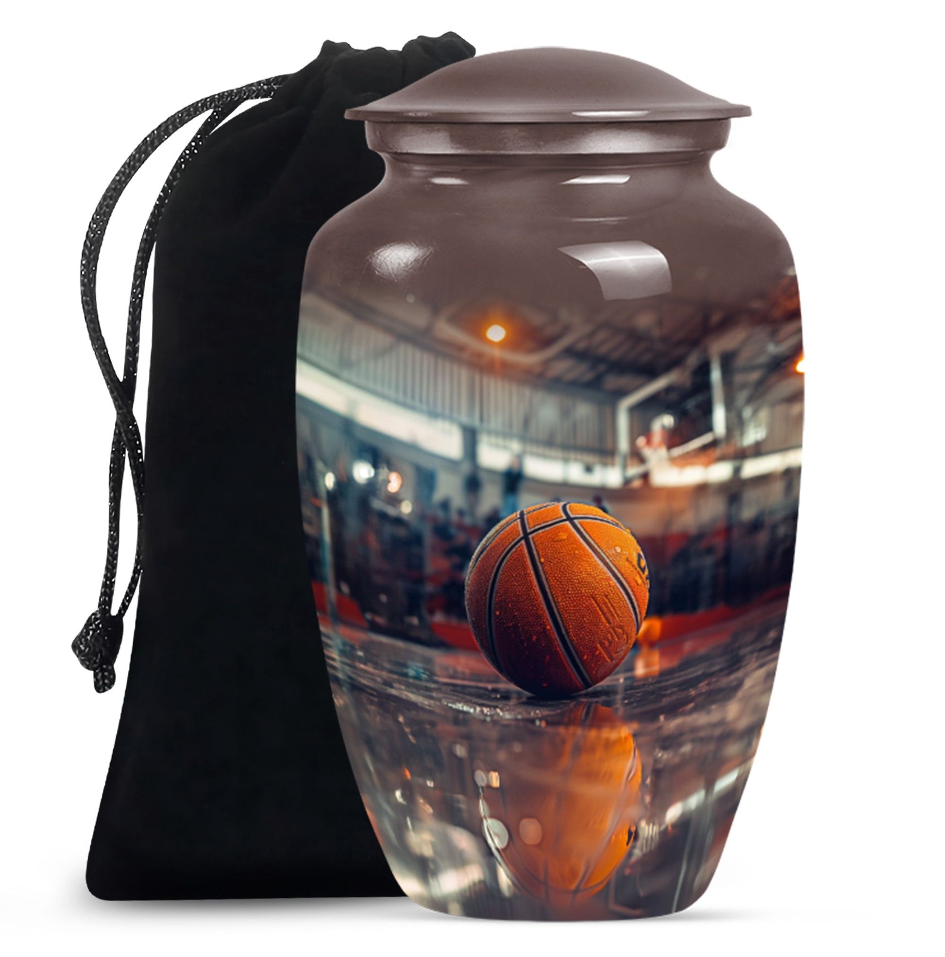 10-inch classic basketball urn for mom, 