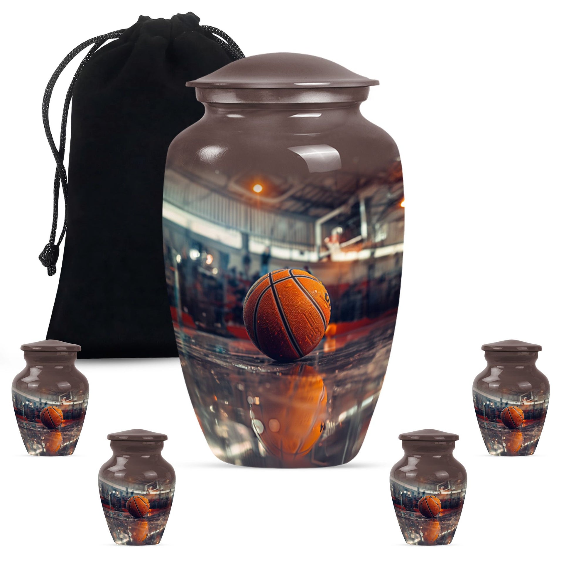 10-inch classic basketball urn for mom, 