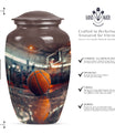 10-inch classic basketball urn for mom, 