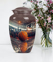 10-inch classic basketball urn for mom, 