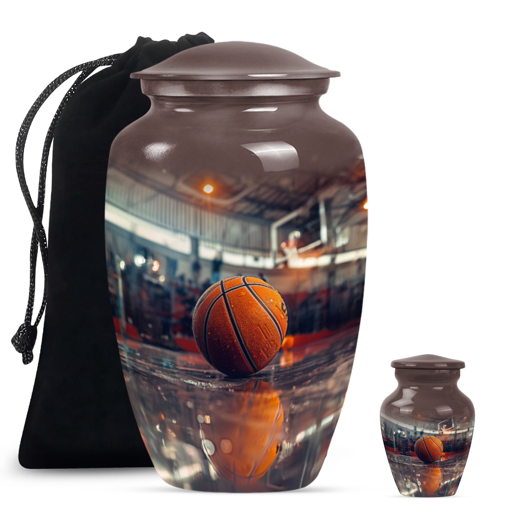 10-inch classic basketball urn for mom, 