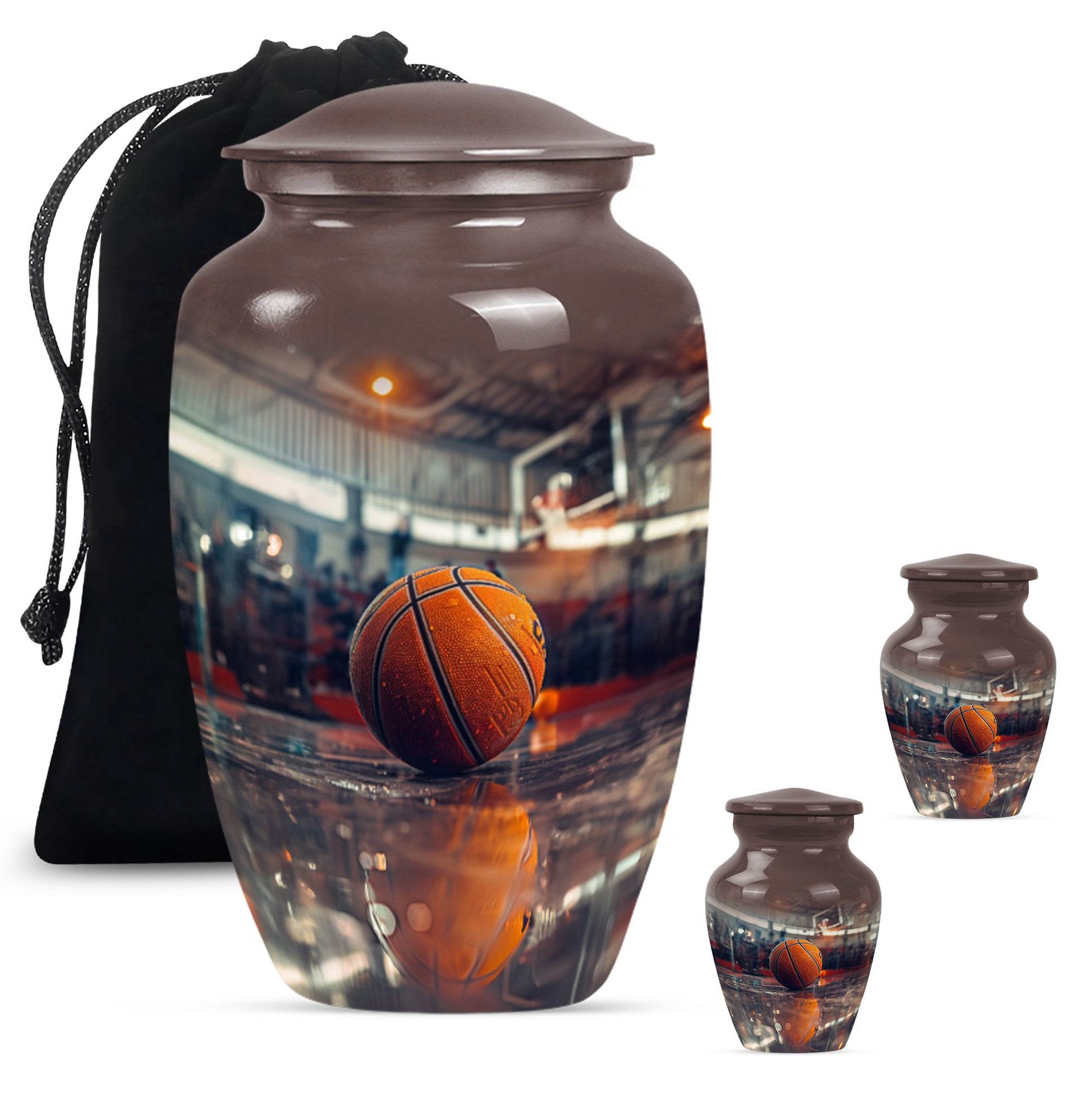 10-inch classic basketball urn for mom, 