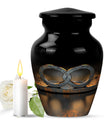 Classic 10-inch Catholic urn in abstract design 