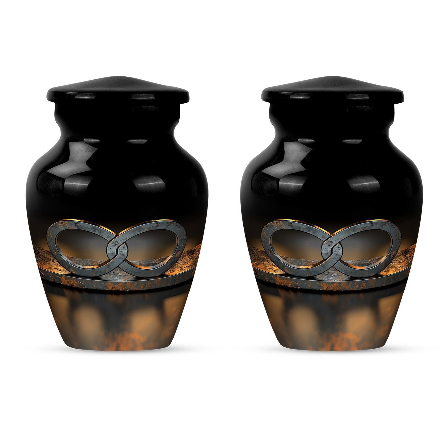 Classic 10-inch Catholic urn in abstract design 