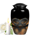 Classic 10-inch Catholic urn in abstract design 