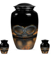 Classic 10-inch Catholic urn in abstract design 