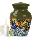 Catholic urn for funeral and memorial