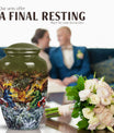 Catholic urn for funeral and memorial