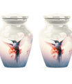 Humming Bird Keepsake For Ashes Funeral, Ashes Cremation Urn