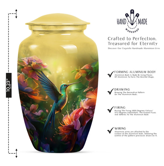 Humming Bird memorial urn