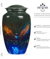 Puffin Bird Aluminum Urn for human ashes