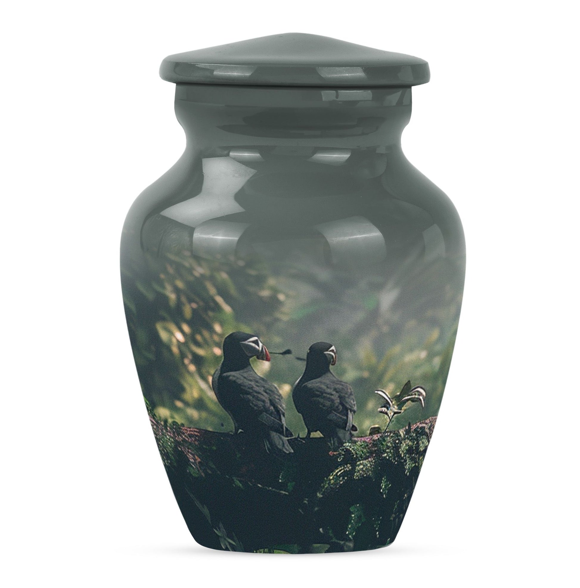 Classic 10-inch Puffin Bird Urn.