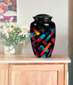 10-inch classic pattern urn, aluminium adult memorial urn.