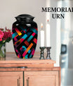 10-inch classic pattern urn, aluminium adult memorial urn.