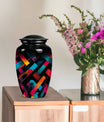 10-inch classic pattern urn, aluminium adult memorial urn.