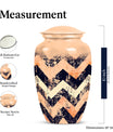 10-inch classic pattern urn for ashes.