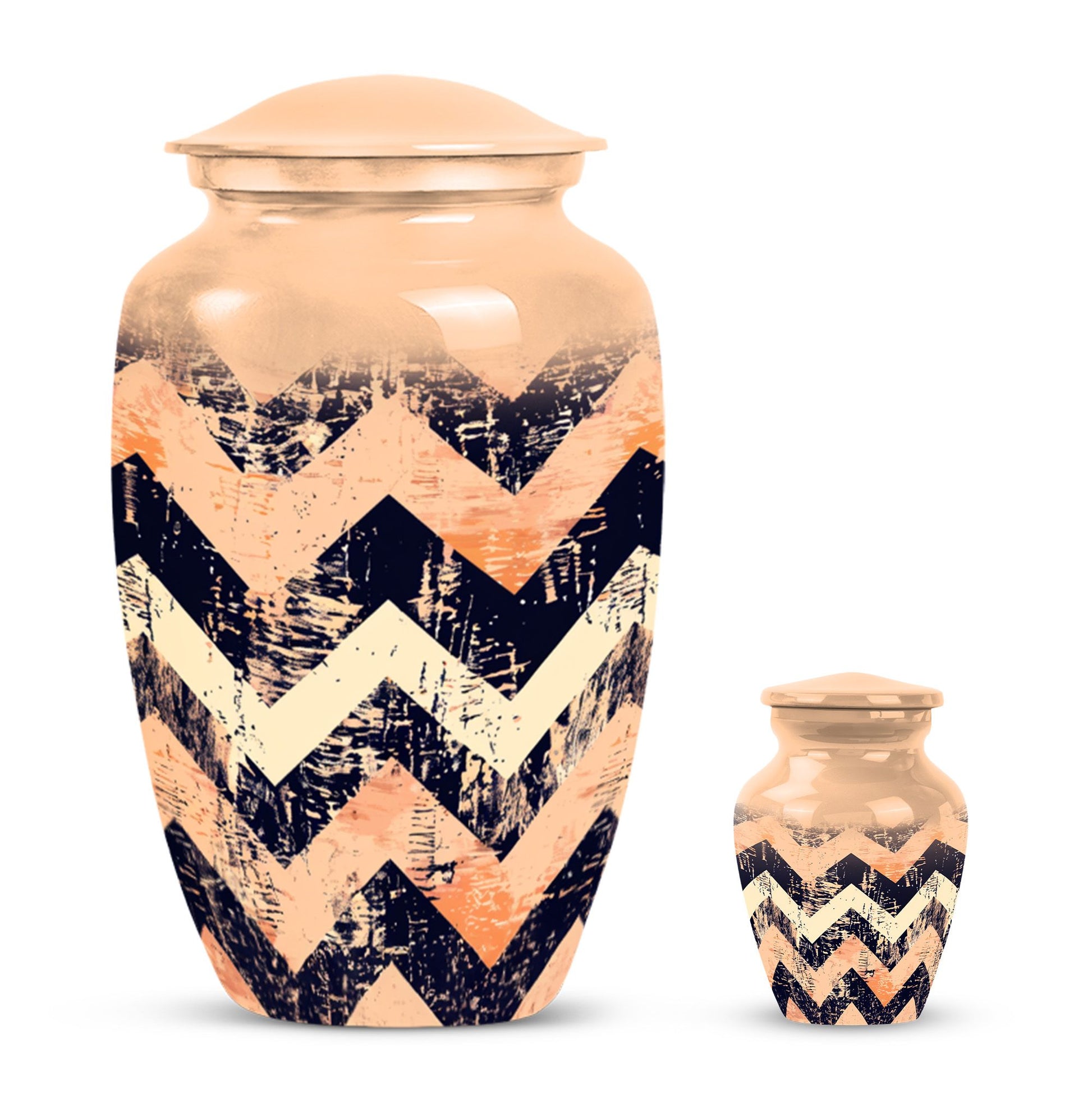 10-inch classic pattern urn for ashes.