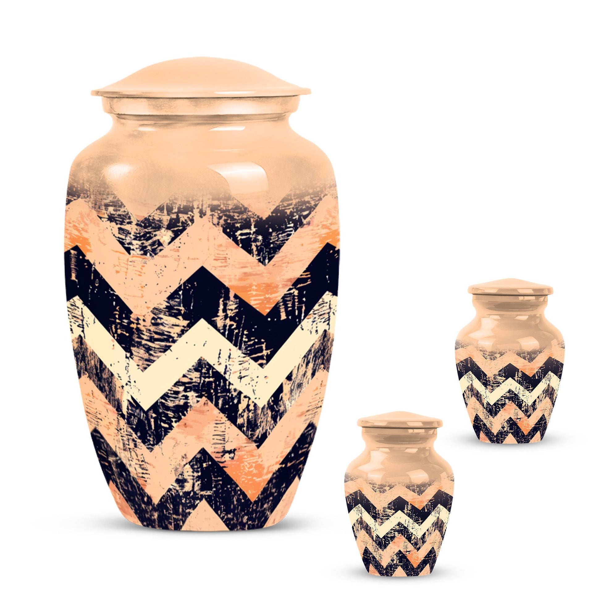 10-inch classic pattern urn for ashes.