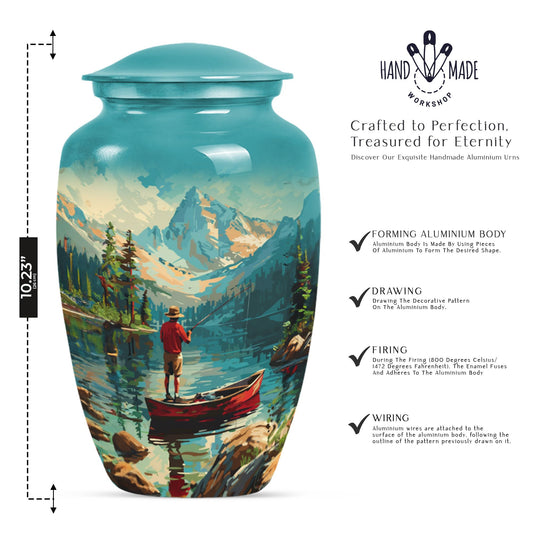 10-inch classic fishing urn.