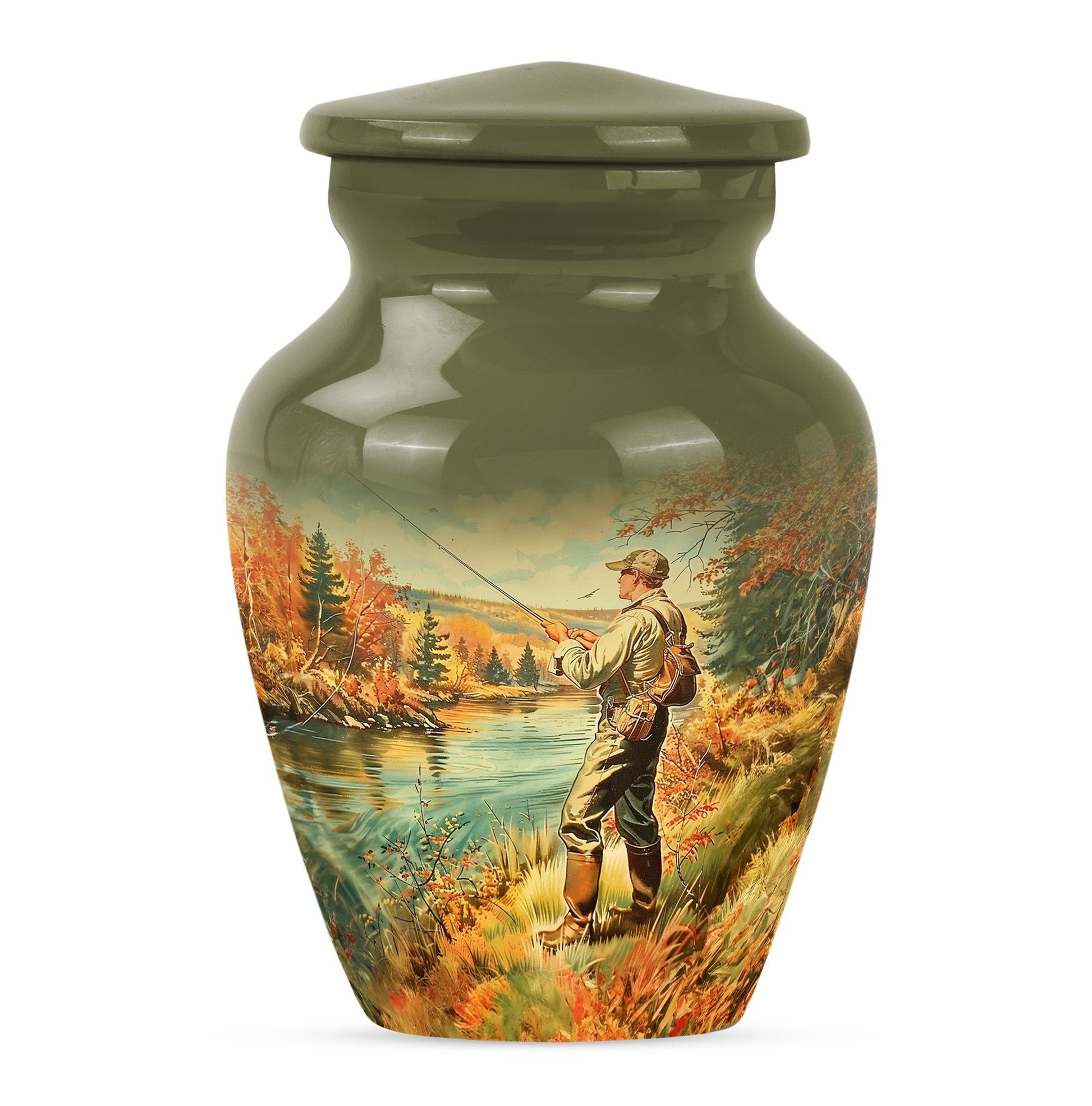 10 inch Classic Fishing Urn.