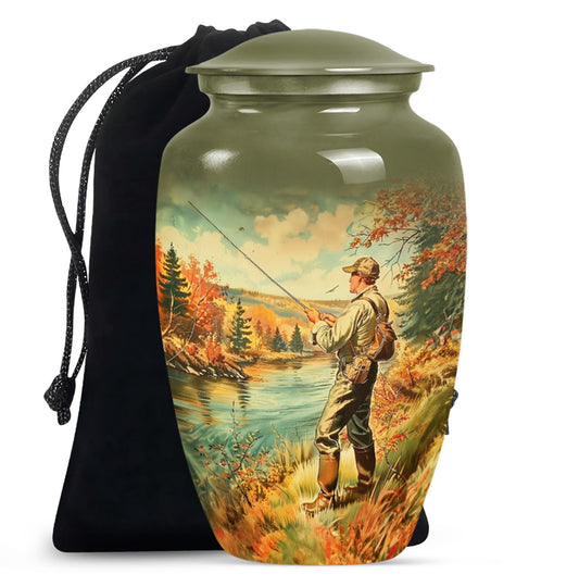 10 inch Classic Fishing Urn.