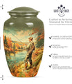 10 inch Classic Fishing Urn.