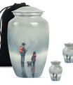 Classic fishing urn, 10-inch large for cremation ashes