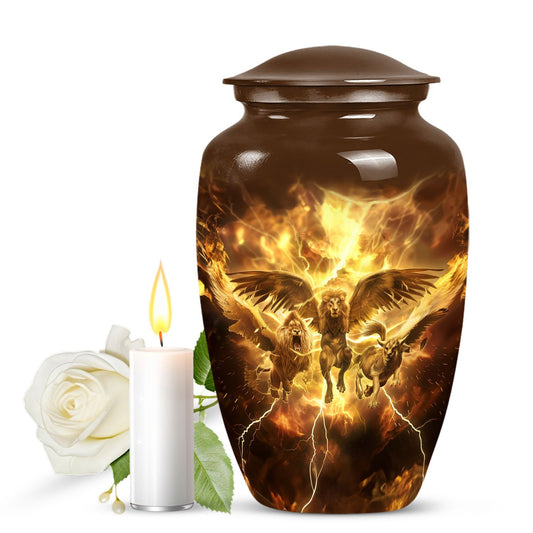 Catholic urn for cremation dad, 