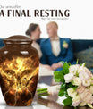 Catholic urn for cremation dad, 