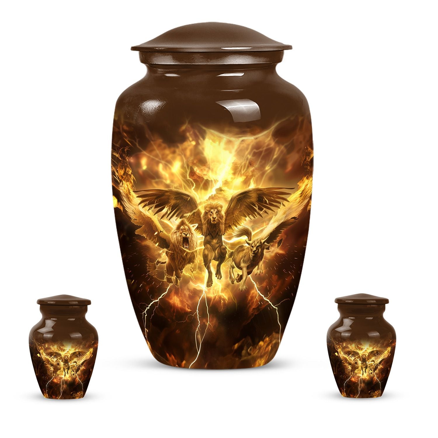 Catholic urn for cremation dad, 