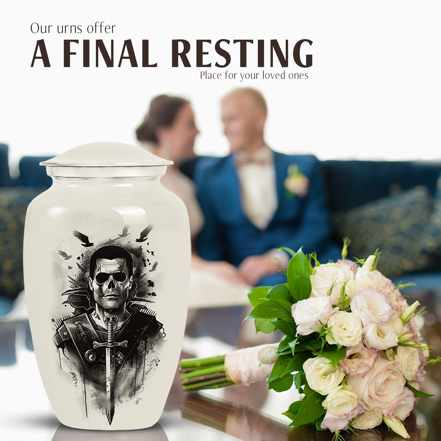 Catholic urn for burial