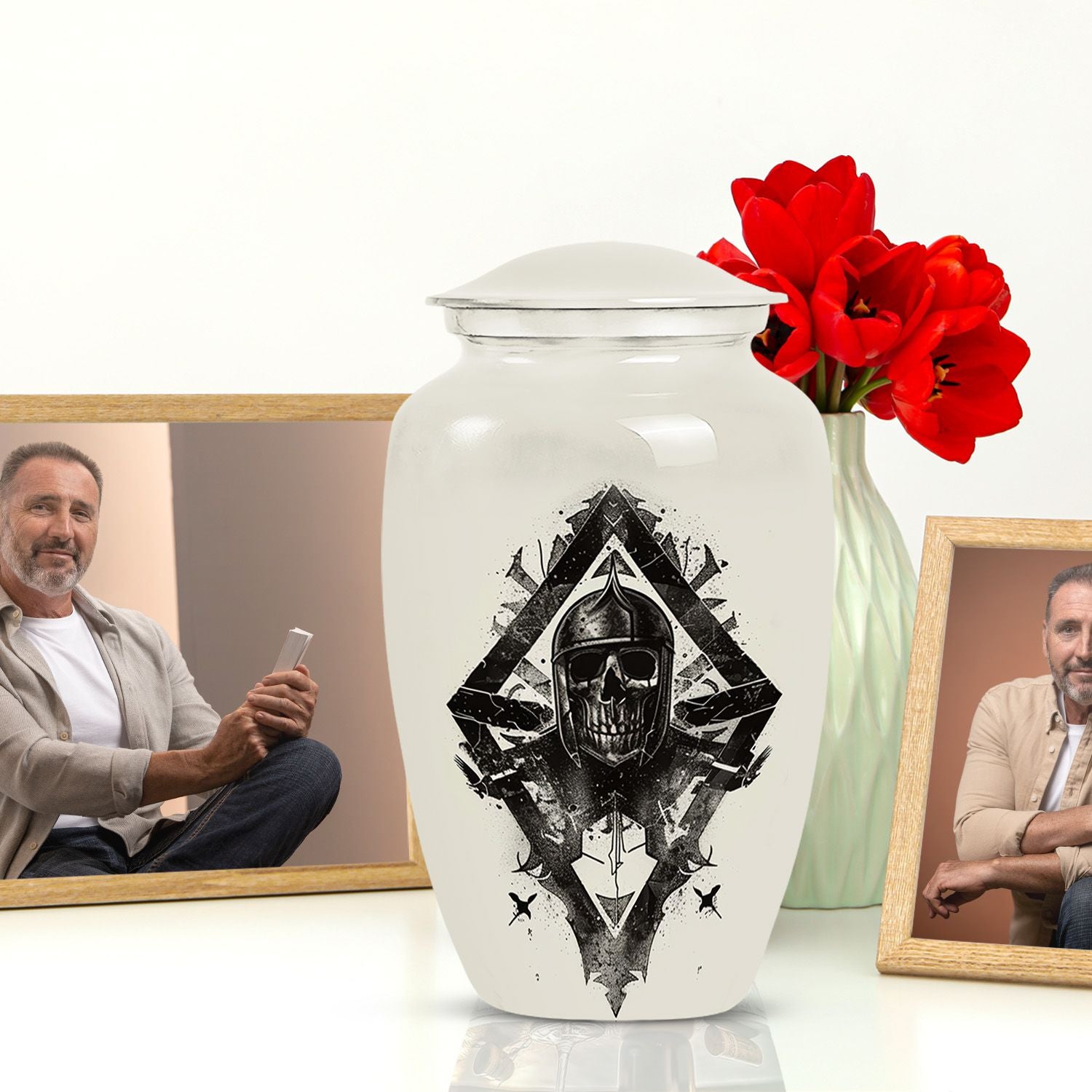 elegant Catholic urn.