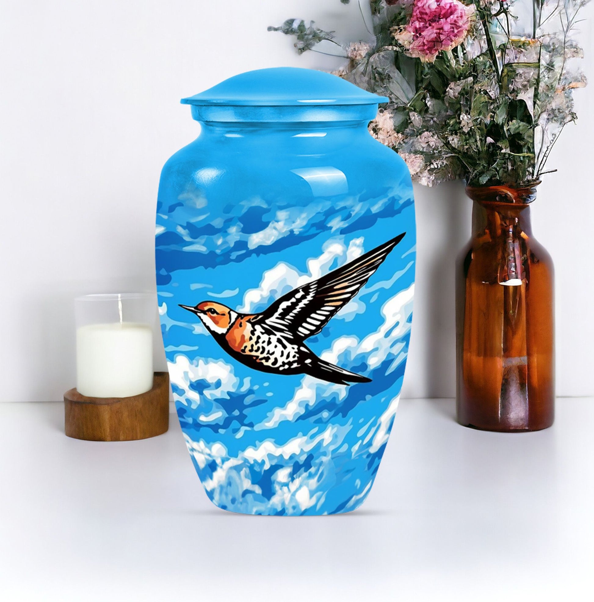 Classic Abstract Funeral Urn for Men's Ashes