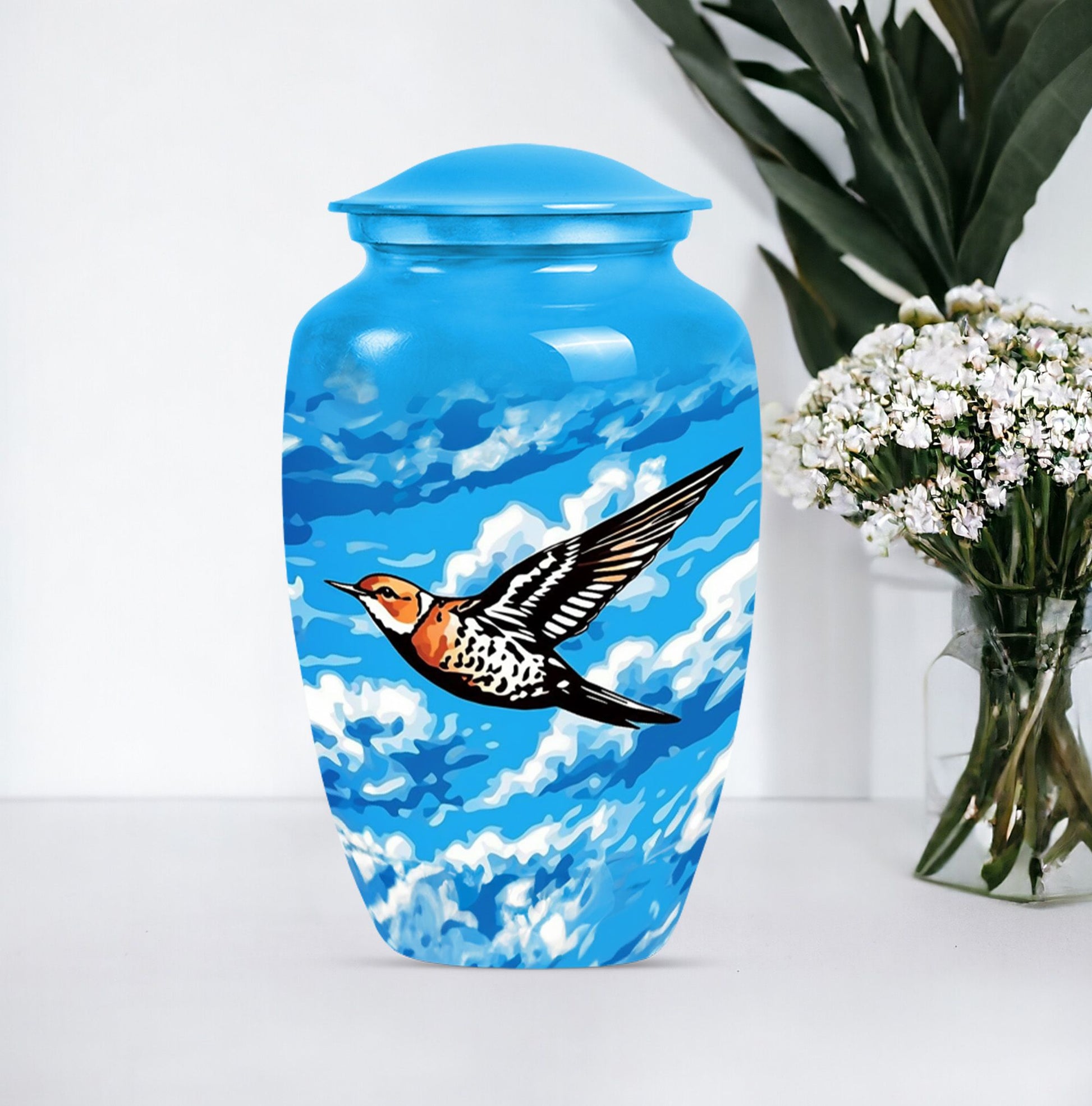 Classic Abstract Funeral Urn for Men's Ashes