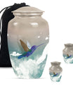 humming bird memorial urn for male or female adults.