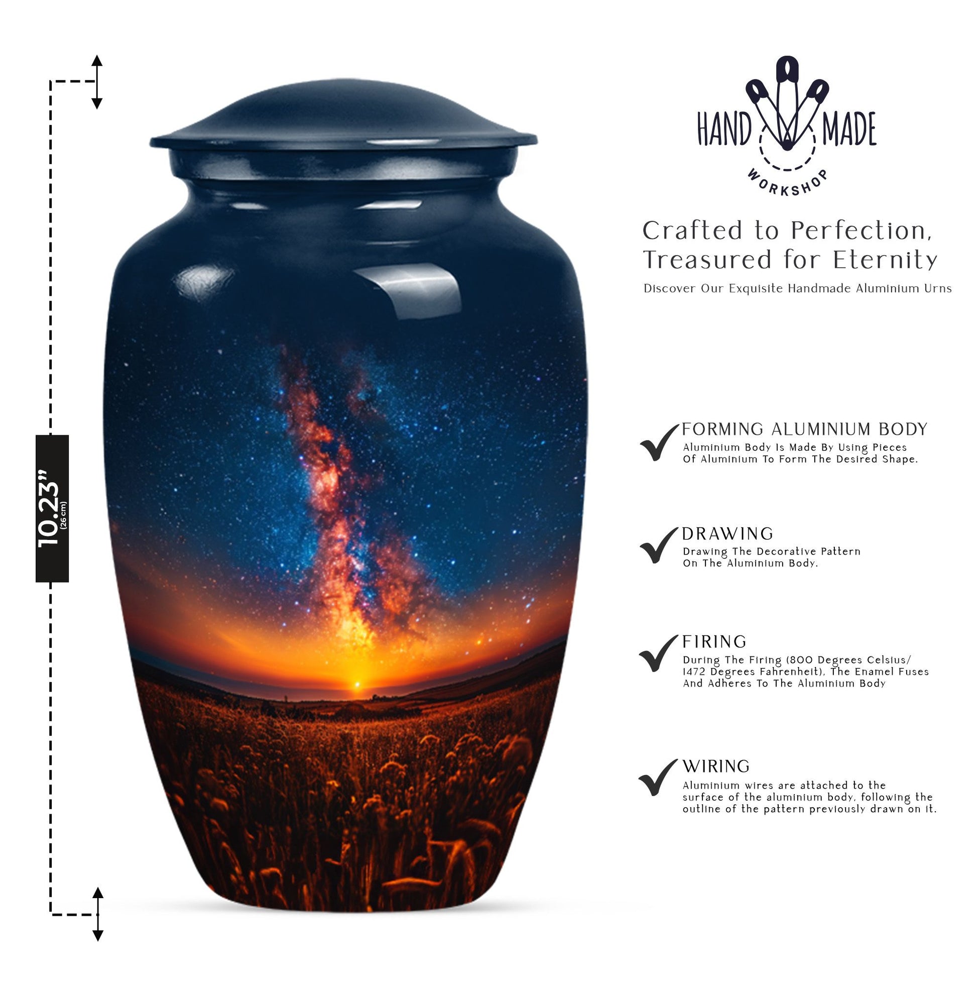 Galaxy Urn in Classic design,cremation urn for human ashes