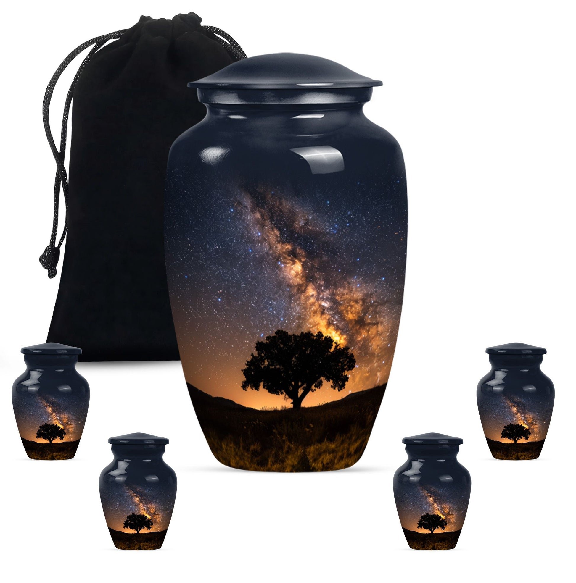 10-inch classic Galaxy Urn abstract design.