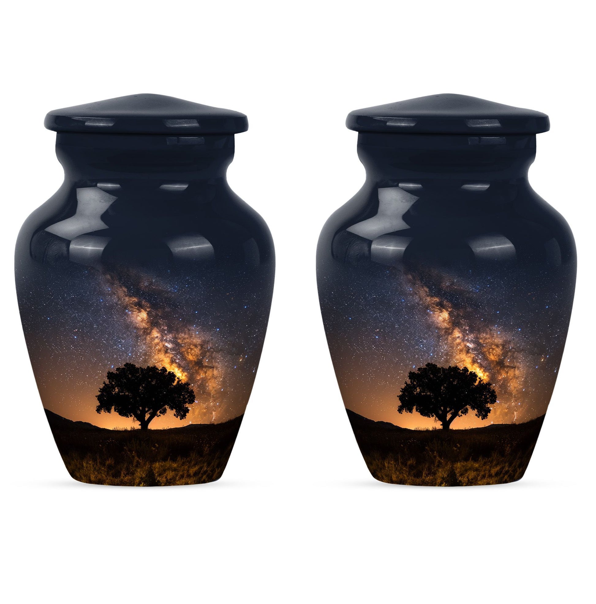 10-inch classic Galaxy Urn abstract design.