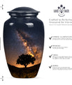 10-inch classic Galaxy Urn abstract design.